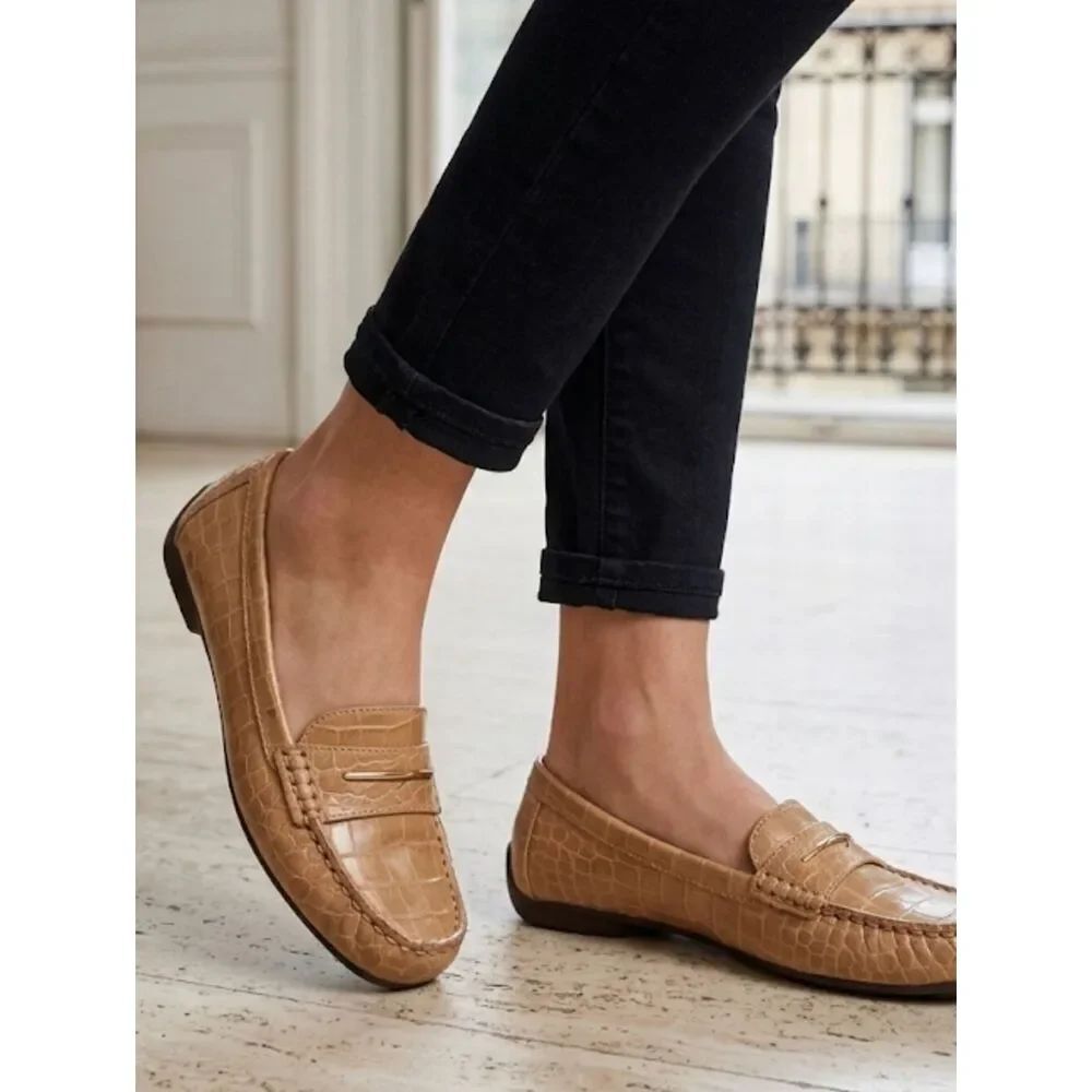 Chaps Womens Driving Loafers Sz 9.5B Ginger